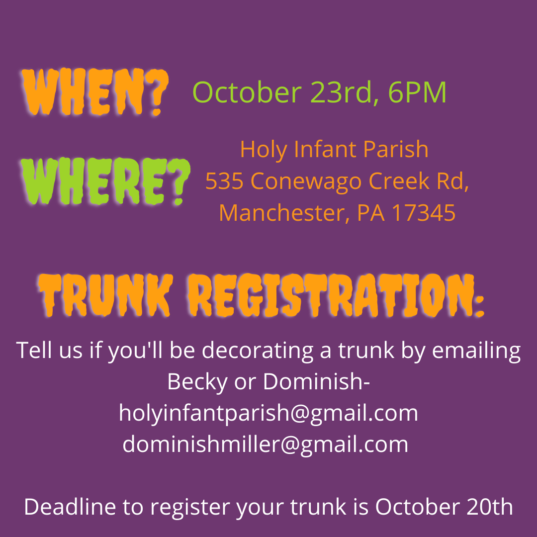 Trunk or Treat info 