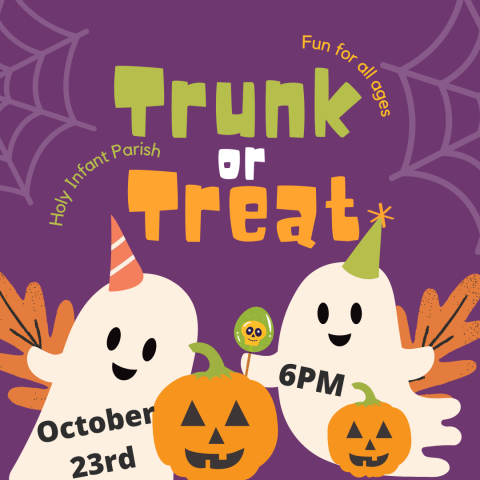 Trunk or Treat, October 23rd, 6PM